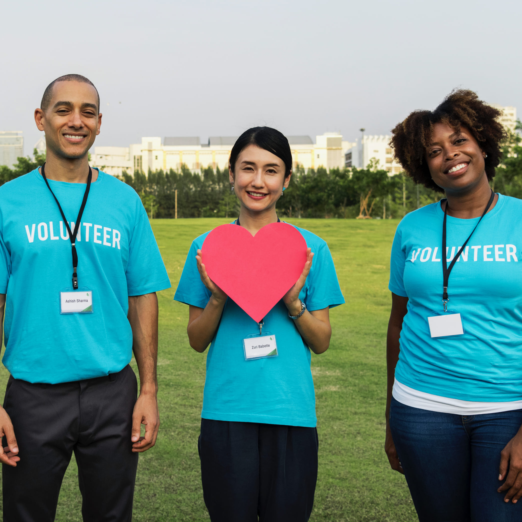 Des Bénévoles d'un club de sport